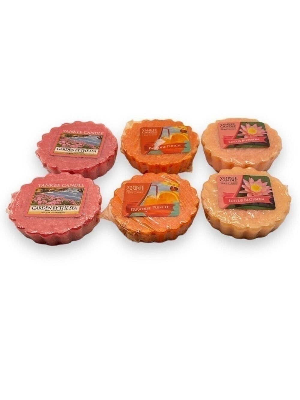 Yankee Candle Garden By The Sea Paradise Punch Lotus Blossom Wax Melts